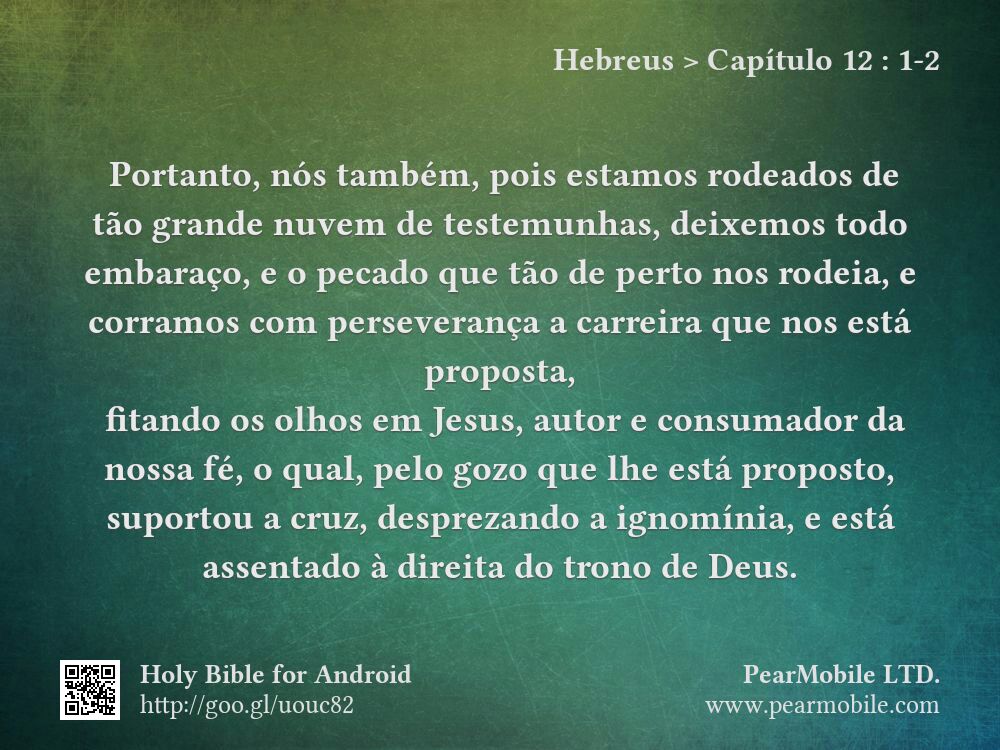 Hebreus, Capítulo 12:1-2